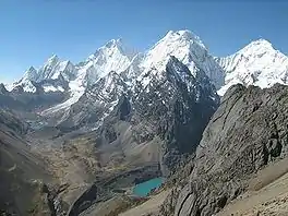 Peaks of the Waywash mountain range on the eastern border of the province as seen from the south