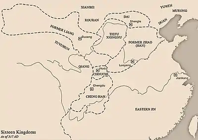 The kingdom of Chouchi in the western China