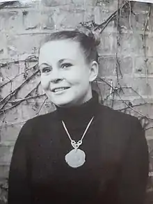 The Actor Wallis Grahn outside the theatre Intiman in Malmö, Sweden 1983.