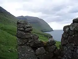 Ruined building in Skarð