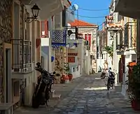 Street in Skiathos town