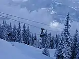 A gondola lift in the Silvretta Montafon