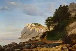 Part of Møns Klint by Peter Christian Skovgaard (1852)