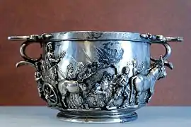 Image 47Silver cup, from the Boscoreale Treasure (early 1st century AD) (from Roman Empire)