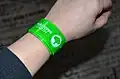 A slap bracelet