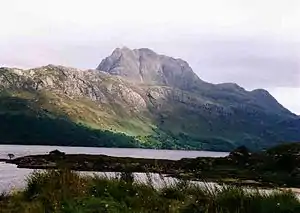 Slioch seen from the shores of Loch Maree.