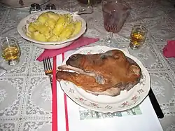 Smalahove is a Western Norwegian traditional dish made from a sheep's head, originally eaten before Christmas.