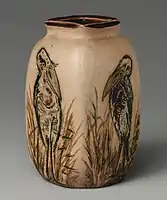 Small vase with birds, 1905, c. 3 in, 8 cm tall