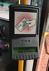 SmartRider tag-on machine