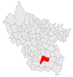 Location in Buzău County