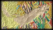 Image 11A map of the Snake River Plain, showing its smooth topography (from Geology of the Pacific Northwest)