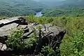 View of Morské oko from Sninský kameň