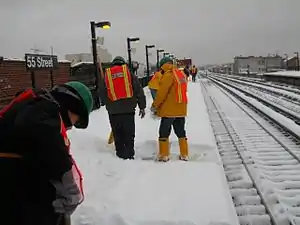 Snow removal during the 2014 snow storm