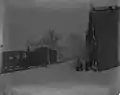 Snow scene, 100 block of Kalos Street, 1907