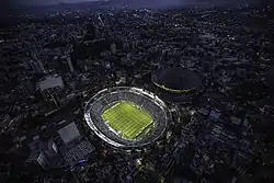 Estadio Ciudad de los Deportes (left) and Plaza México (right)