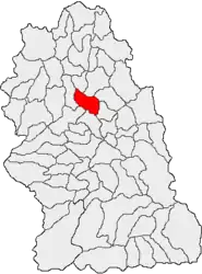 Location in Hunedoara County