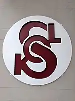 Sokol symbol at the entrance to Sokol Baltimore.