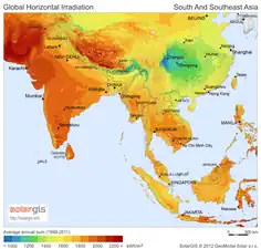 Image 42South and South-East Asia (from Solar power)