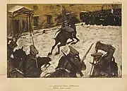 Soldiers, Soldiers, Heroes Every One - a drawing by Valentin Serov on Bloody Sunday