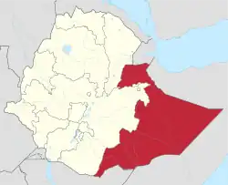 Map of Somali Region