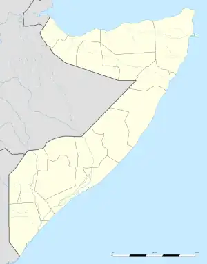 Rab Dhuure is located in Somalia