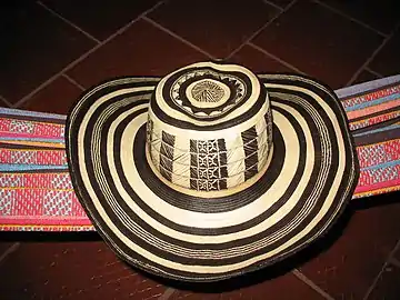 Image 7The vueltiao hat, a handicraft of the Zenú people, is a national symbol (from Culture of Colombia)