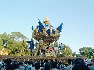 Futon Yatai in Sone Tenmangu Festival on October