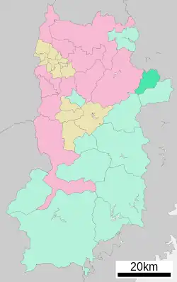 Location of Soni in Nara Prefecture