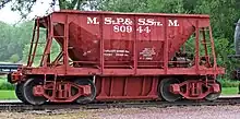 Minneapolis, St. Paul and Sault Ste. Marie 80944, an ore car built in 1916