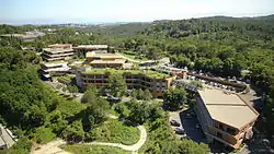 Aerial view of a company's HQ at Sophia Antipolis