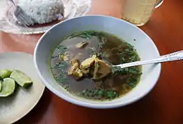 Soto babi, pork soto, a specialty of Balinese cuisine