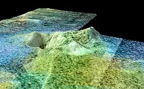 Stereoscopic map of Sotra Facula