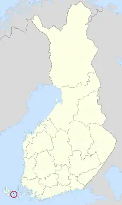 Location of Sottunga in Finland