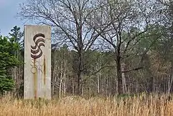 Sign along Highway 158 marking the entrance to Soul City