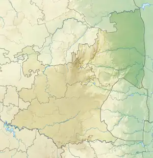 Map showing the location of Blyde River Canyon Nature Reserve