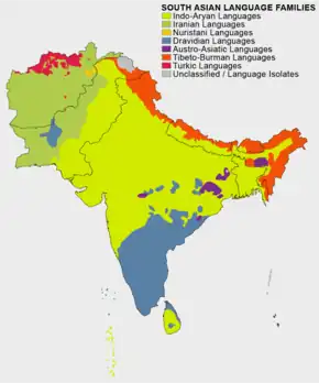 Image 57Language families in South Asia (from Culture of Asia)