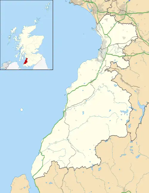 Kincaidston is located in South Ayrshire