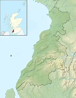 Lochspouts Loch is located in South Ayrshire