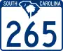 South Carolina Highway 265 marker