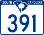 South Carolina Highway 391 marker