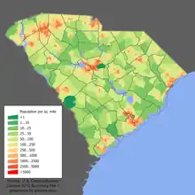 Image 14Population density of South Carolina (from South Carolina)