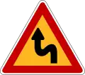 Double bend, the first to the left