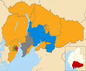 2019 results map