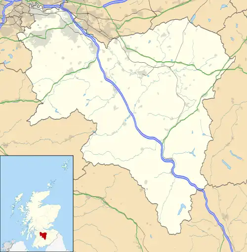 Lesmahagow is located in South Lanarkshire