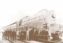 Mantetsu Pashina class locomotive パシナ973 at its trial run