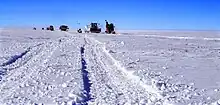 A road made of snow