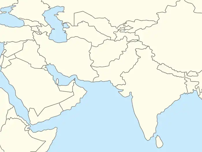 2013 Saravan earthquake is located in Southwest Asia