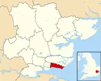 Shown within Essex