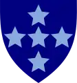 Southern Command Army Education Corps (second pattern) (Dark blue with light blue stars)