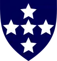 Southern Command Royal Army Ordnance Corps (first pattern) (Blue with white stars)